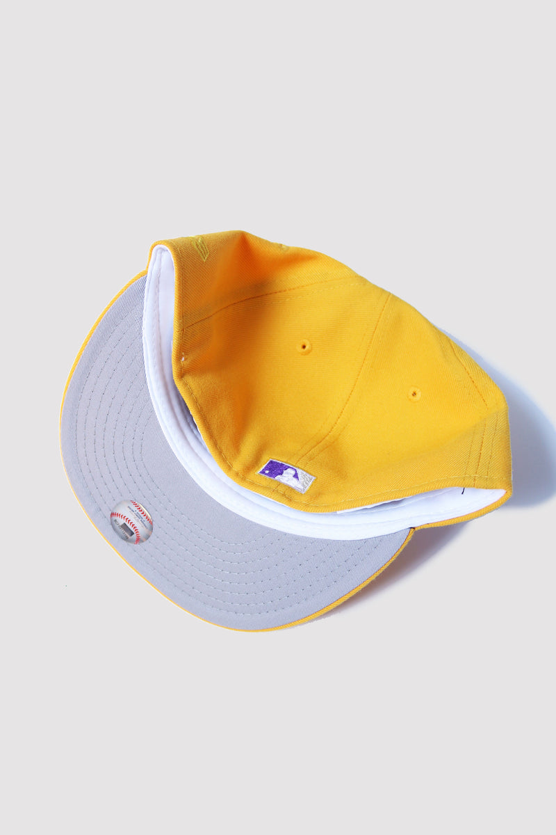 25TH ANNIVERSARY COLORADO ROCKIES YELLOW FITTED W/ GREY UNDER VISOR
