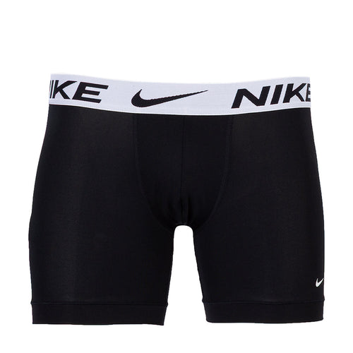 Black Dri-FIT micro boxer briefs with white Nike logo waistband and small swoosh