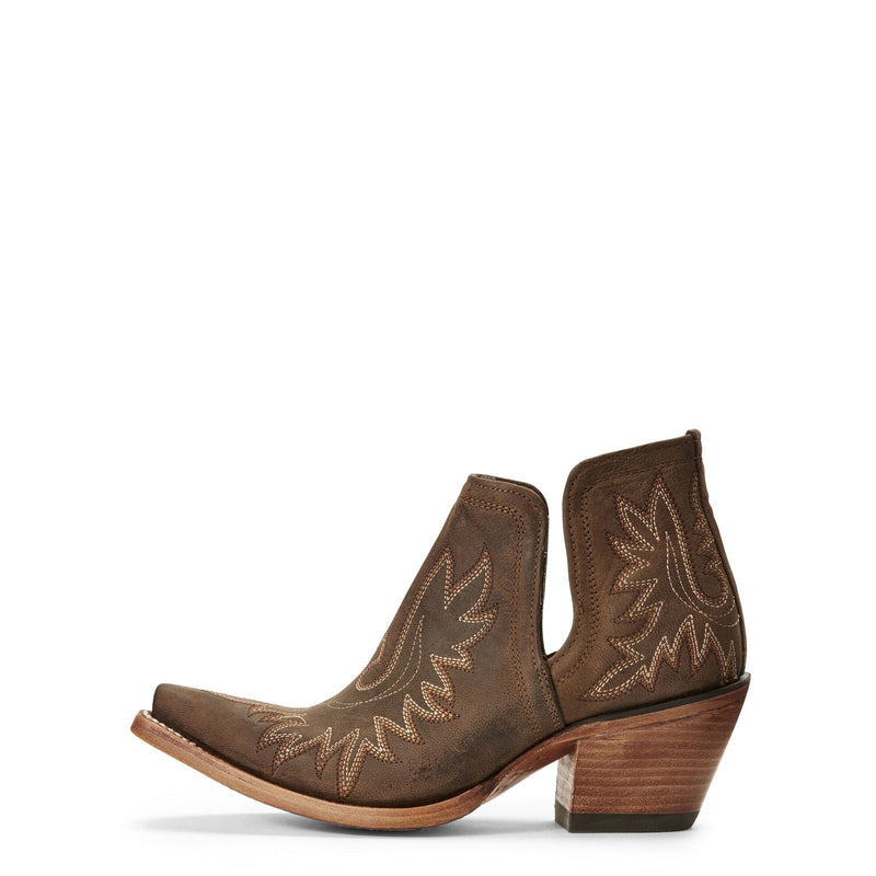 Ariat Ladies Dixon Snip Toe Boots 10027282 Weathered Brown