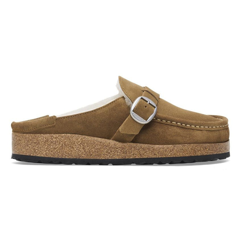 Birkenstock Buckley Shearling Leather Suede 1018127  Tea Color Narrow