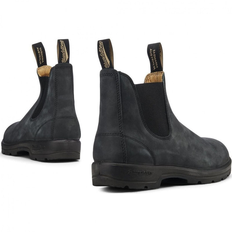 Blundstone 587 Men's Classic Chelsea Boots Rustic dark Gray/Black - AllSportsWearUSA