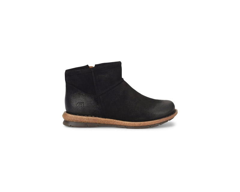 Born Tinley Women's Shoes BR0062409 Black Leather Suede