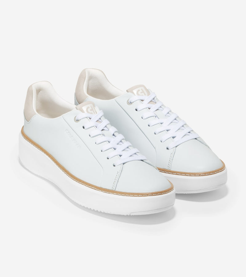 Cole Haan Women's GrandPrø Topspin Sneaker W24775 White-Dove