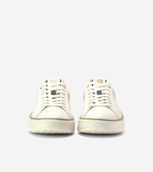 Cole Haan Women's GrandPrø Topspin Sneaker W31390  Ivory-Mini Plaid