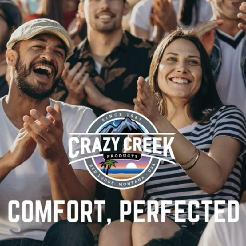 Crazy Creek Original Chair 1020-016 Black W/ Blue Camping Chair Brand New - AllSportsWearUSA