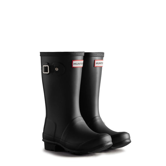 Hunter Big Kids Original Rain Boots Black