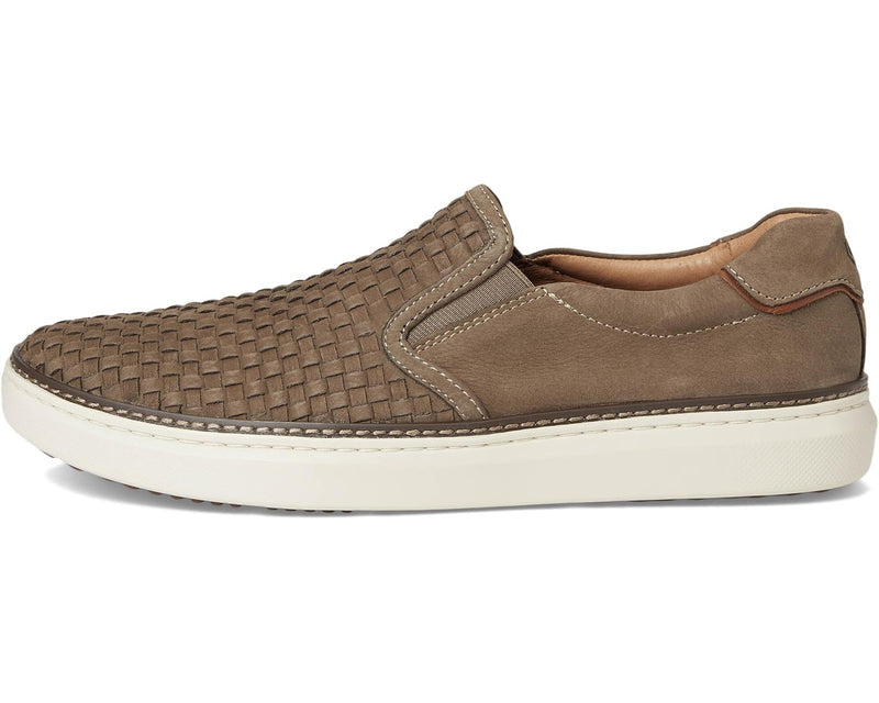Johnston & Murphy McGuffey 2.0 Slip on Shoes 025-02990 Taupe Woven Tumbld Nubuck