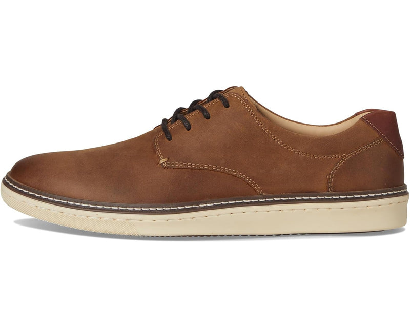Johnston & Murphy McGuffey Casual Plain Toe Sneaker Men's 25-1642 Brown Oiled Fu