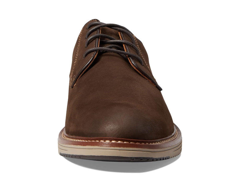 Johnston & Murphy Men's Upton Plain Toe 020-04340 Dark Brown Nubuck