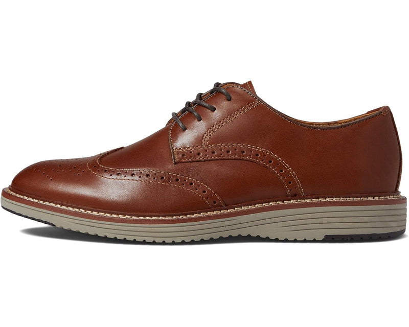 Men's Johnston & Murphy Upton Wing Tip Dress Shoes 20-3533  Tan Full Grain