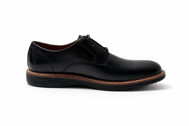 Johnston & Murphy Upton Plain Toe Men's Black Full Grain 020-07951