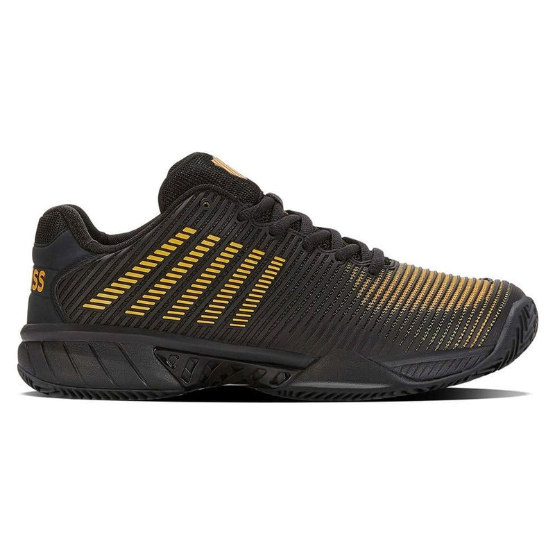 K-Swiss Men's Hypercourt Express 2 Pickleball Shoes 06613-071 Black/Amber Yellow