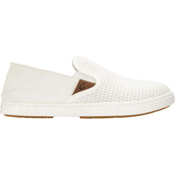 OluKai Pehuea Bright White Women's Mesh Slip On Loafers 20271-WBWB Brand New - AllSportsWearUSA