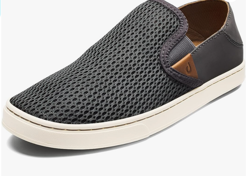 OLUKAI Pehuea Women's Slip On Sneakers, Casual Everyday Shoes Pavement/Pavement - AllSportsWearUSA