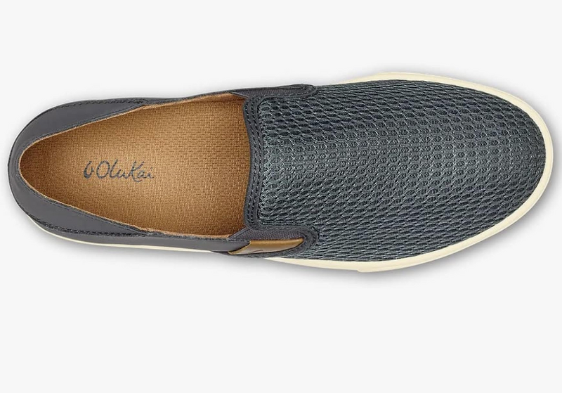 OLUKAI Pehuea Women's Slip On Sneakers, Casual Everyday Shoes Pavement/Pavement - AllSportsWearUSA