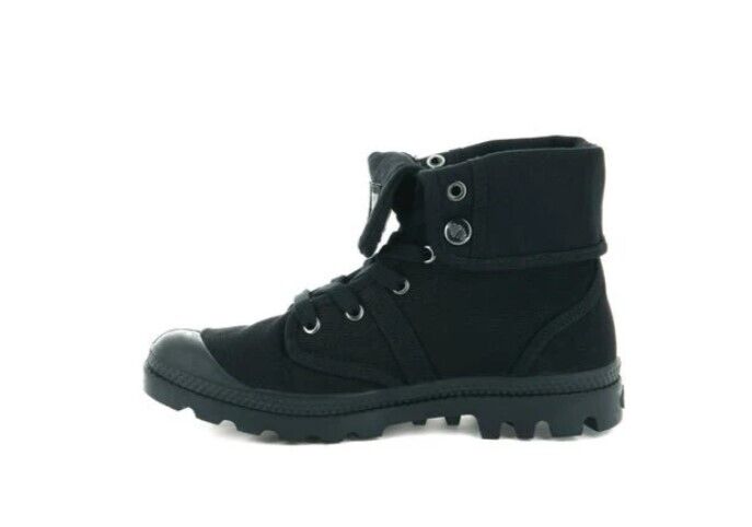 Palladium Womens Pampa Baggy 92478-001-M Black/ Canvas Boots SIZE 7 Brand New - AllSportsWearUSA