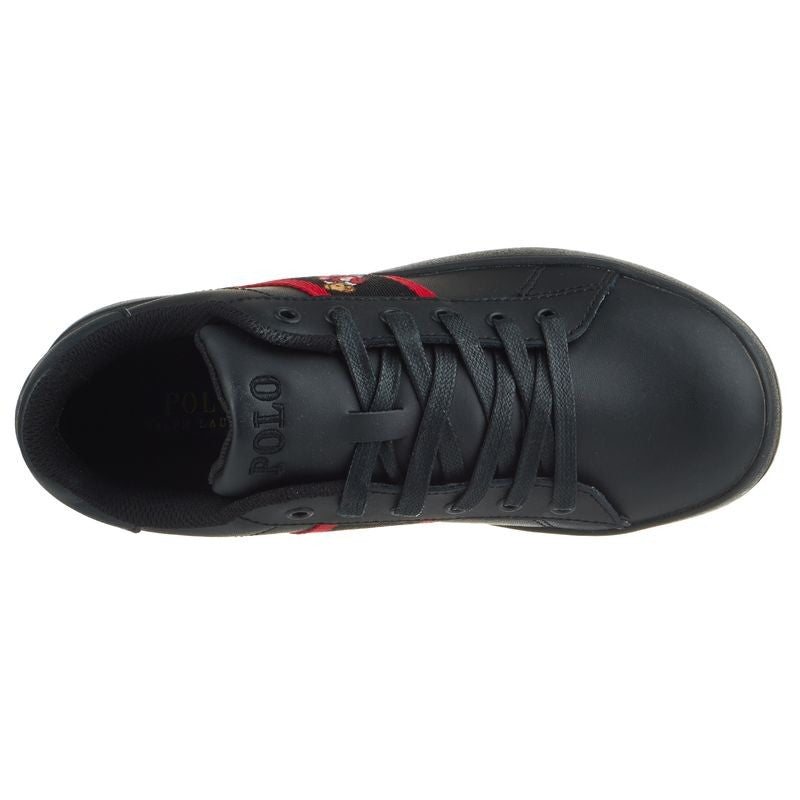 Children's Polo Ralph Lauren Quilton Bear Sneaker Big Kid Black