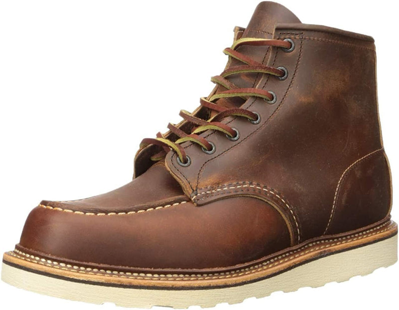 RED WING HERITAGE 6" Classic Moc Boot 1907 Copper Rough & Tough Leather D & EE