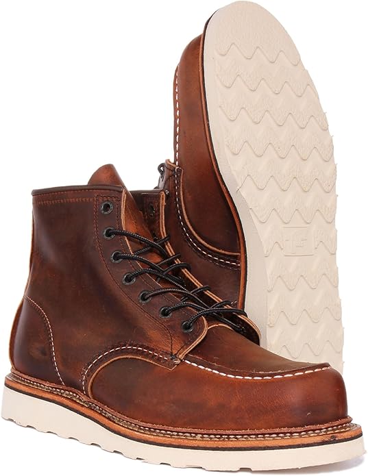 RED WING HERITAGE 6 Classic Moc Boot 1907 Copper Rough Tough Leather