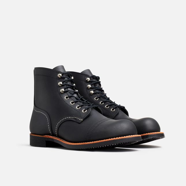 Red Wing Men's Heritage 6 Iron Ranger Leather Boot 8084 Black