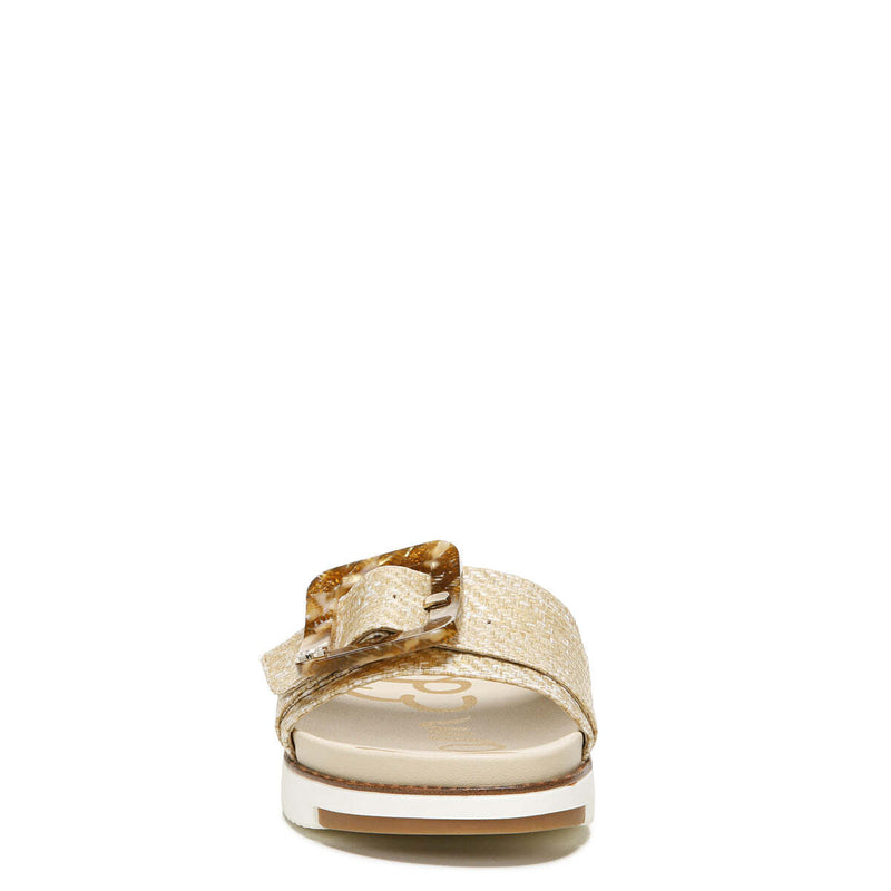Sam Edelman Women's Beige Ariane Platform Buckle Slide Sandals BRAND NEW
