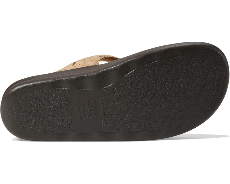 SAS  Women's  Sanibel Comfort Thong Sandal Golden Cork