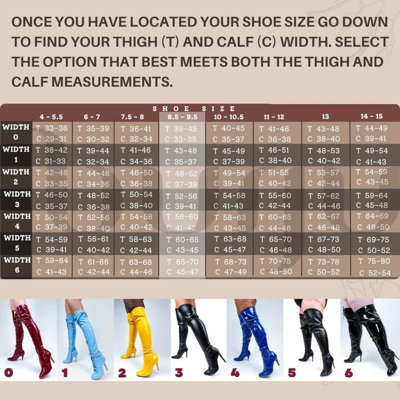 Skye Size Inclusive - Red Lycra - Street Sole - Thigh Variant Five
